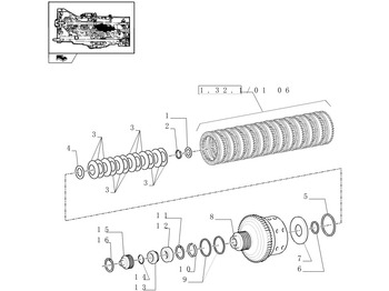 Gearbox dan bagiannya NEW HOLLAND