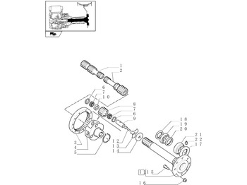 Poros penggerak NEW HOLLAND