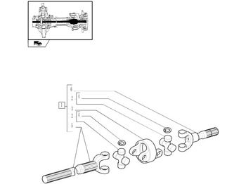 Poros penggerak NEW HOLLAND