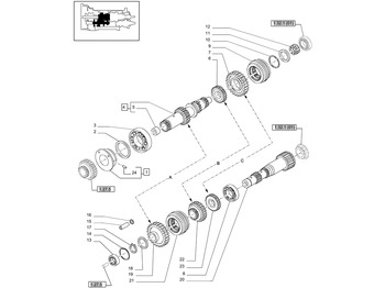 Gearbox dan bagiannya NEW HOLLAND