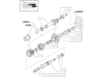 Gearbox dan bagiannya NEW HOLLAND