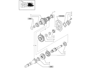 Gearbox dan bagiannya NEW HOLLAND