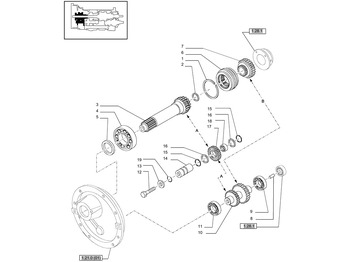 Gearbox dan bagiannya NEW HOLLAND