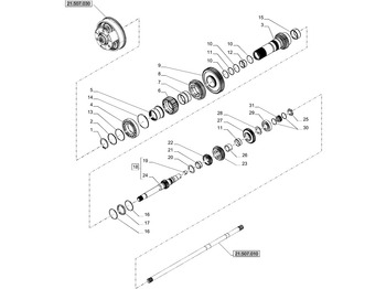 Gearbox dan bagiannya NEW HOLLAND