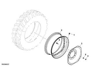 Roda/ Ban JOHN DEERE