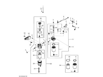Filter bahan bakar JOHN DEERE