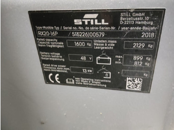Forklift listrik STILL RX20-16P: gambar 5