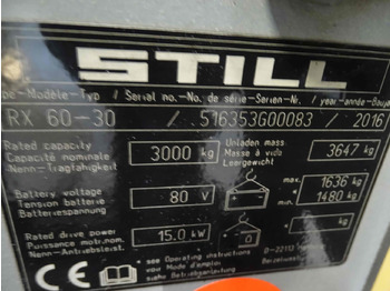 Forklift listrik STILL RX60-30: gambar 2