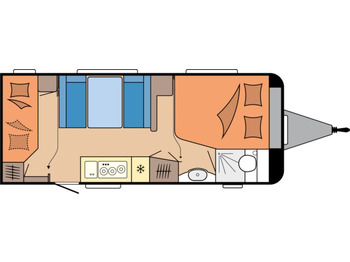 Karavan Hobby De Luxe 560 KMFe %Lagerabverkauf%: gambar 2