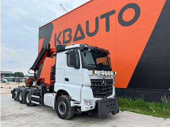 Hook lift, Truk derek Mercedes-Benz Arocs 3242 8x4 PK22002 / RETARDER / SNOW PLOW EQUIPMENT / GRAPPLE: gambar 4