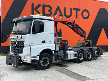 Hook lift, Truk derek Mercedes-Benz Arocs 3242 8x4 PK22002 / RETARDER / SNOW PLOW EQUIPMENT / GRAPPLE: gambar 2