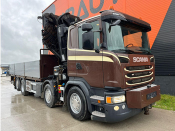 Truk flatbed, Truk derek Scania G 450 8x2*6 HIAB 622E-8 + JIB / PLATFORM L=6715 mm: gambar 4