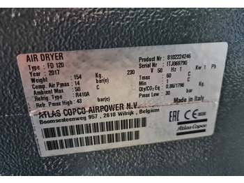 Kompresor udara OSUSZACZ ZIĘBNICZY ATLAS COPCO FD 120 7,2m3: gambar 3