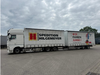 Truk dengan terpal samping DAF XF 480 FAN LowDeck 6x2 Jumbo Inklusive Anhänger: gambar 5