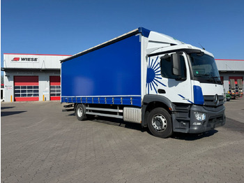 Truk dengan terpal samping MERCEDES-BENZ Antos 1835