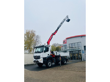 Truk jungkit, Truk derek Mercedes-Benz Arocs 1835 4x4 Meiller Fassi F135 Kran Kipper: gambar 4 Truk jungkit, Truk derek Mercedes-Benz Arocs 1835 4x4 Meiller Fassi F135 Kran Kipper: gambar 4