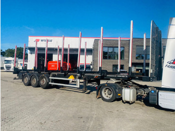 Semi-trailer pengangkut kayu PAVIC Holzauflieger mit Schemel und Rungen: gambar 3