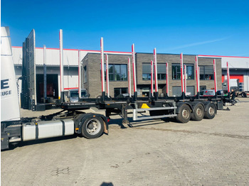 Semi-trailer pengangkut kayu PAVIC Holzauflieger mit Schemel und Rungen: gambar 2