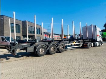 Semi-trailer pengangkut kayu PAVIC Holzauflieger mit Schemel und Rungen: gambar 5