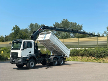 Truk jungkit, Truk derek MAN TGS 33.440 6x4 /3-Seiten- Kipper /  HIAB 228-6: gambar 2