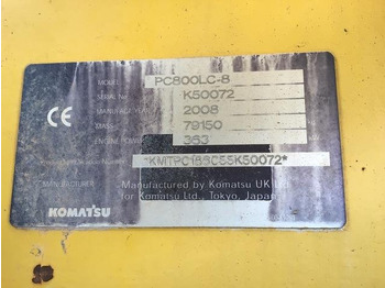 Ekskavator perayap Komatsu PC800-8: gambar 5 Ekskavator perayap Komatsu PC800-8: gambar 5