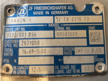 Gearbox untuk Truk ZF Traxon 12 TX 2210 TD (1372 001 036): gambar 3