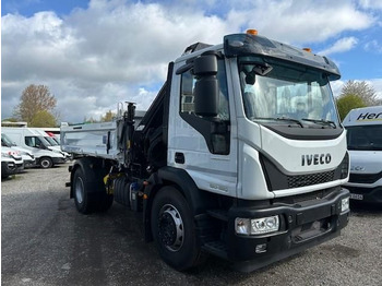 Truk jungkit, Truk derek baru Iveco ML180E32 Meiller 3-Seitenkipper Kran/Greifer ...: gambar 1