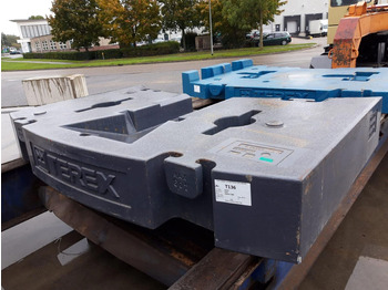 Counterweight untuk Peralatan konstruksi Terex Terex explorer 5600 counterweight 9,7 ton: gambar 2
