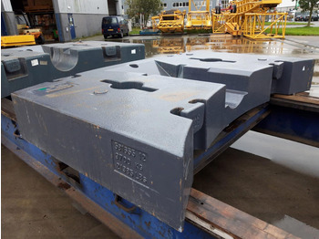Counterweight untuk Peralatan konstruksi Terex Terex explorer 5600 counterweight 9,7 ton: gambar 4