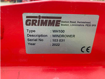 Mesin pemanen Grimme Grimme WH100 Single Row Potato Windrower: gambar 2 Mesin pemanen Grimme Grimme WH100 Single Row Potato Windrower: gambar 2