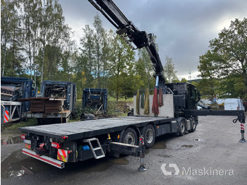Truk flatbed, Truk derek Bodbil Volvo FH 82F med Fassi F820 kran & jib: gambar 5