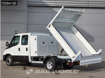 Van jungkit Iveco Daily 35C14 Kipper met Kist Dubbel Cabine Dubbellucht 3,5t Trekhaak Airco Cruise Euro6 Kieper Tipper Benne 2m3 Airco Trekhaak Cruise c: gambar 3