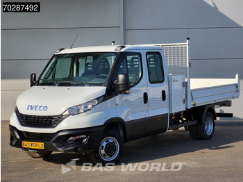 Van jungkit Iveco Daily 35C16 3.0L Kipper met Kist Dubbel Cabine Dubbellucht 3,5t Trekhaak Navi Airco Cruise Camera Euro6 Tipper Benne Kieper 2m3 Airco: gambar 3