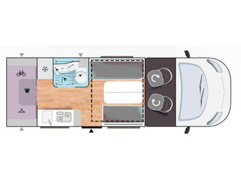 Mobil rumah semi-terintegrasi CHAUSSON