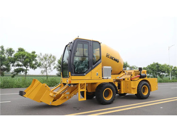 Truk pengaduk beton baru XCMG official SLM3500S 3.5m3 small mobile self loading concrete mixer price list: gambar 4