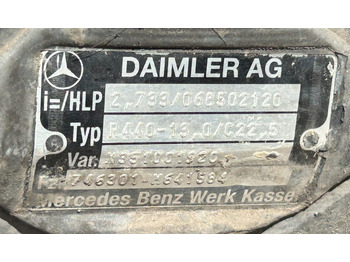 As roda belakang MERCEDES AXLE + HUBS R440-13,0 2,733 ACTROS MP4: gambar 4