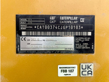 Ekskavator perayap Cat 374-07B: gambar 5