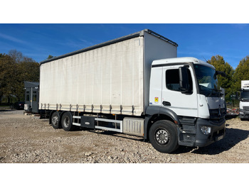 Truk dengan terpal samping MERCEDES-BENZ Antos