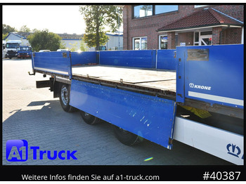 Semi-trailer flatbed KRONE Mega, Pritsche, 1 Vorbesitzer, TÜV 01-2026, Staplerhalterung: gambar 2