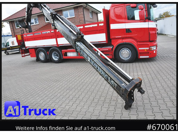 Truk flatbed, Truk derek SCANIA R400, HIAB XS 211-3 Lift-Lenkachse: gambar 2