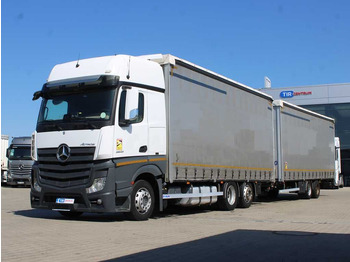 Truk dengan terpal samping MERCEDES-BENZ Actros 2542