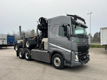 Truk logging, Truk derek Volvo FH 16 650 6x4 Langholzzug + Doll M2K-9L Nachläufer mit Palfinger Epsilon S260C96, I-Shift, Retarder,: gambar 3