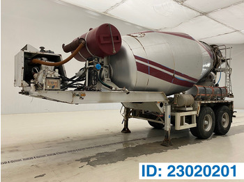 Semi-trailer mixer beton