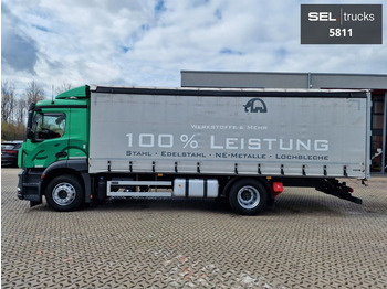 Truk dengan terpal samping MERCEDES-BENZ Antos 1830
