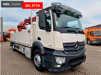 Truk flatbed, Truk derek Mercedes-Benz Antos 1832 / MKG Kran: gambar 4