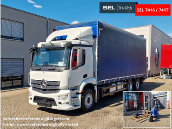 Truk dengan terpal samping MERCEDES-BENZ Antos 2543