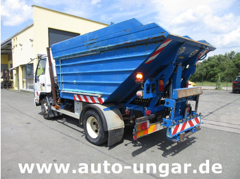 Truk sampah ISUZU NQR Smoother Q75 Y07 Müllwagen 8m³ TECNO 7.500kg Kipper Presse Lifter: gambar 4
