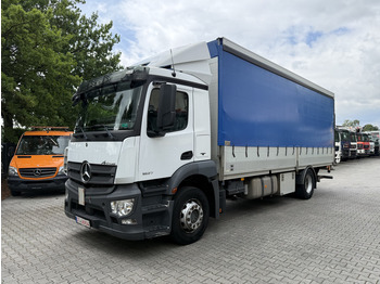 Truk dengan terpal samping MERCEDES-BENZ Antos 1827