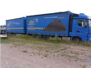 Truk dengan terpal samping Mercedes-Benz 1840 Top Zustand 106 m3 Euro 6 + Anhänger: gambar 3 Truk dengan terpal samping Mercedes-Benz 1840 Top Zustand 106 m3 Euro 6 + Anhänger: gambar 3