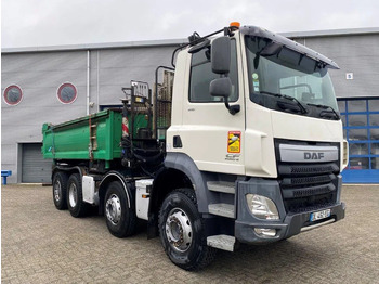 Truk derek DAF CF410 / 8X4 / BIG AXLE / FULL-STEEL /2 SIDE TIPPER/ ONLY:363247 KM / AUTOMATIC / EURO-6 / 2014: gambar 2